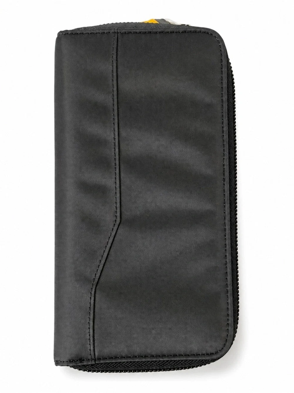Open Story Black Zip-Around Travel Wallet